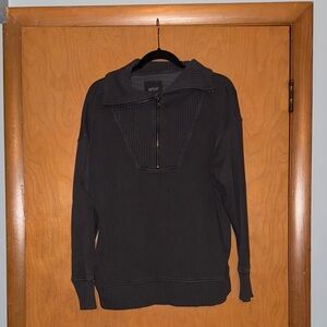 American Eagle Outfitters Black Zip-Up Hoodie